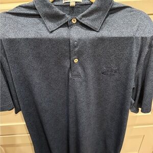 Peter Millar Navy Patterned Polo Shirt